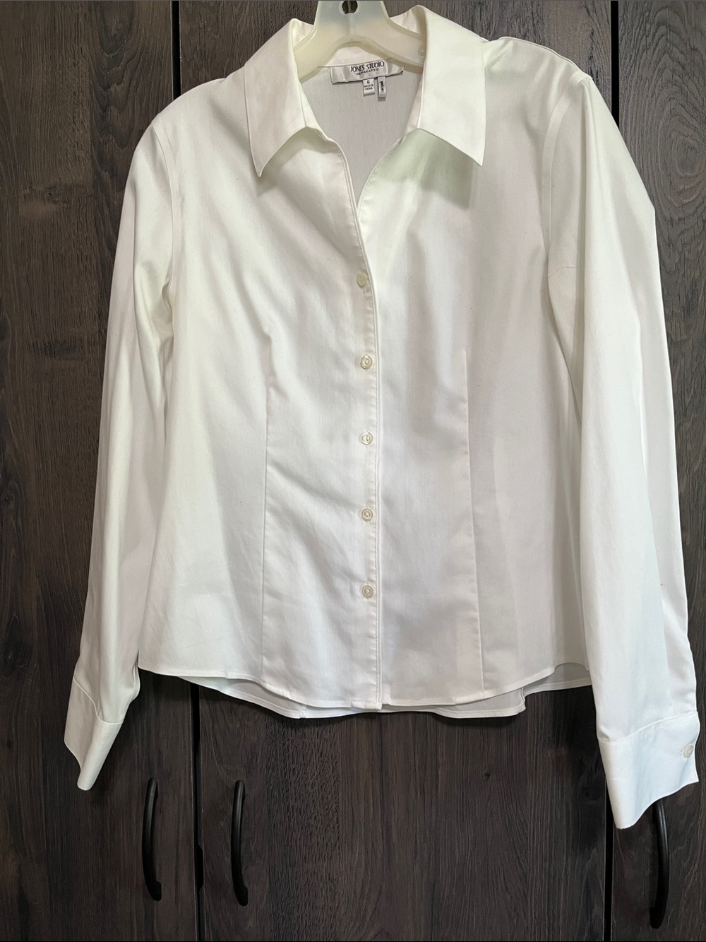 Jones Studio L/S Button Down Blouse Sz 8